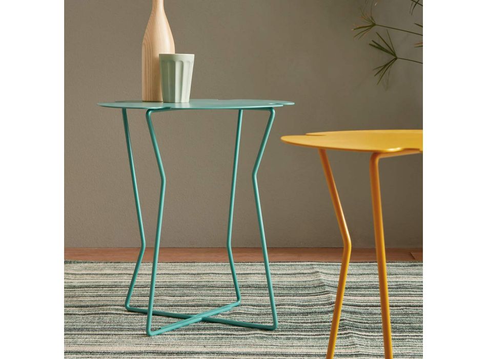 Table basse de salon en métal, design de différentes couleurs - Kathrin Viadurini
