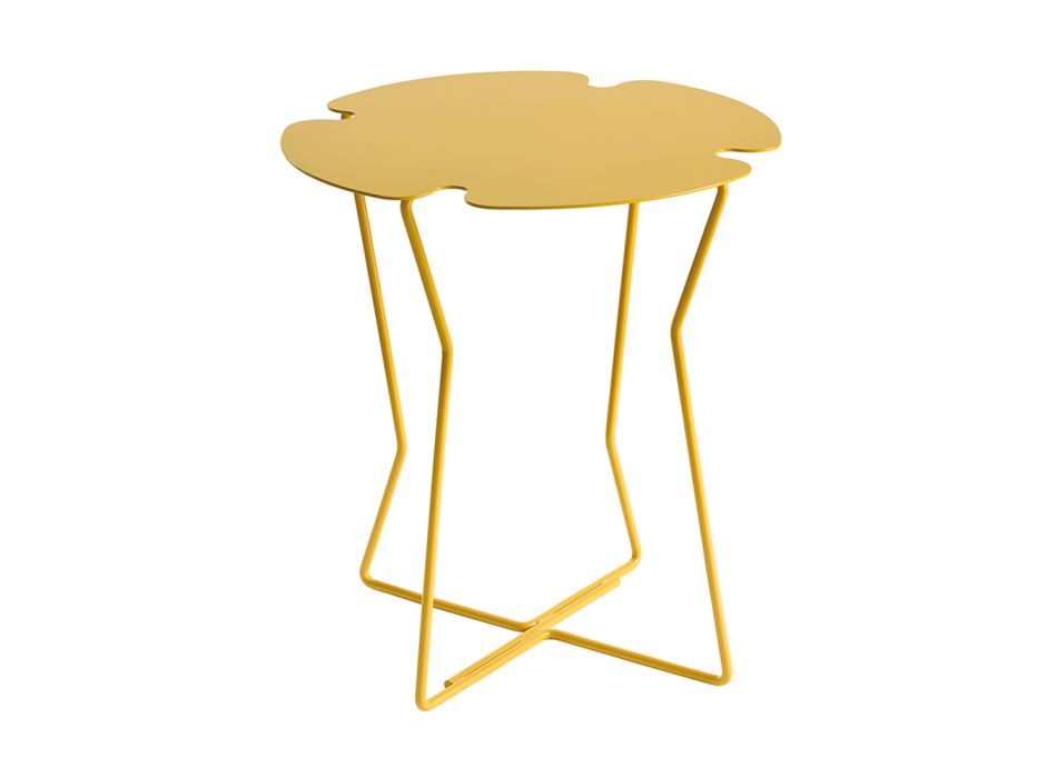 Table basse de salon en métal, design de différentes couleurs - Kathrin Viadurini