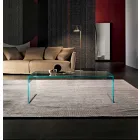 Table basse rectangulaire en verre extralight Made in Italy - Nodino Viadurini