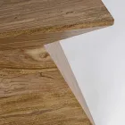 Table basse pyramidale en bois de Sesham Homemotion - Torrice Viadurini