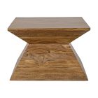 Table basse pyramidale en bois de Sesham Homemotion - Torrice Viadurini