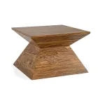 Table basse pyramidale en bois de Sesham Homemotion - Torrice Viadurini