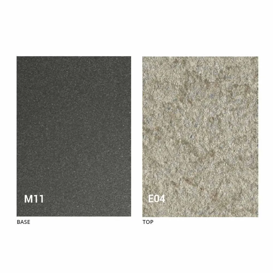 Table basse transformable avec plateau effet mortier Made in Italy - Romantique Viadurini