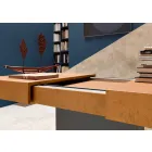 Table basse transformable avec plateau effet mortier Made in Italy - Romantique Viadurini