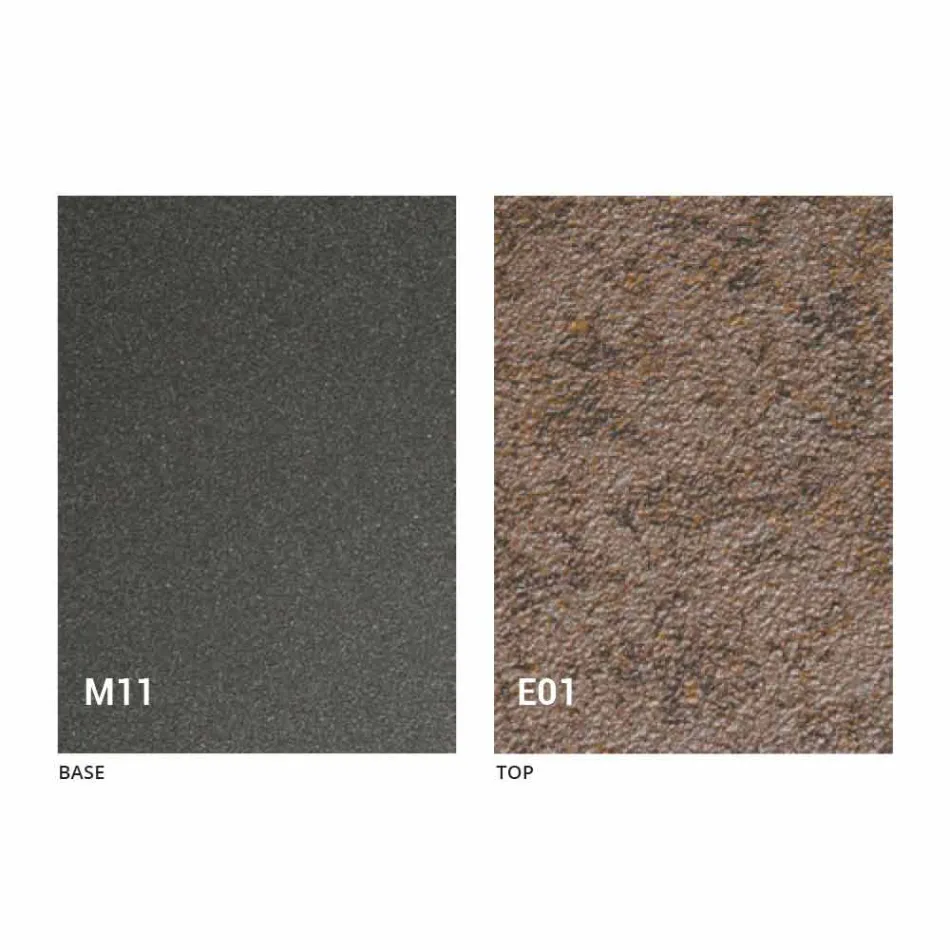 Table basse transformable avec plateau effet mortier Made in Italy - Romantique Viadurini