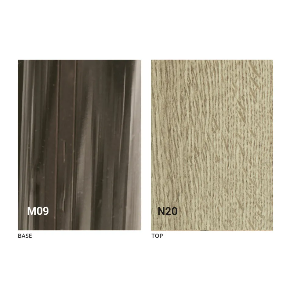 Table basse transformable moderne en bois et métal fabriquée en Italie - Gabri Viadurini