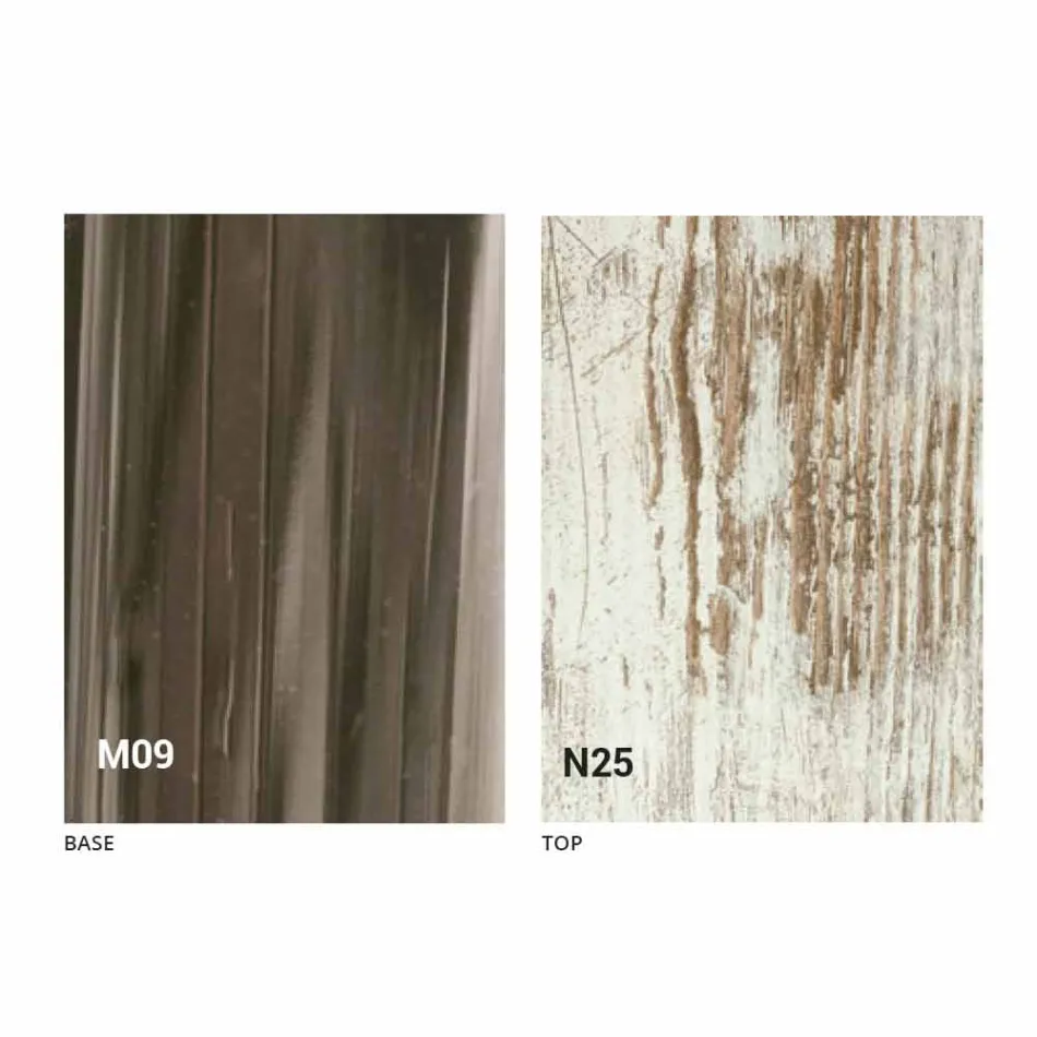 Table basse transformable moderne en bois et métal fabriquée en Italie - Gabri Viadurini