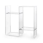 Table de canapé en plexiglas transparent ou fumé Made in Italy - Janne Viadurini