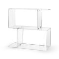 Table de canapé en plexiglas transparent ou fumé Made in Italy - Janne