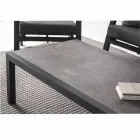 Table basse d'extérieur avec base en aluminium et plateau en céramique - Maino Viadurini