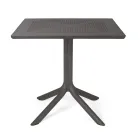 Table basse d'extérieur avec plateau en polypropylène perforé - Fourchette Viadurini