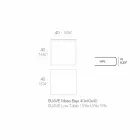 Table basse d'extérieur en aluminium et stratifié carré noir - Suave par Vondom Viadurini