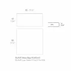 Table basse d'extérieur en aluminium et stratifié carré noir - Suave par Vondom Viadurini