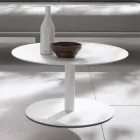 Table basse d'extérieur en aluminium enduit de poudre époxy - Bryon Viadurini