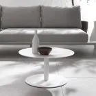 Table basse d'extérieur en aluminium enduit de poudre époxy - Bryon Viadurini
