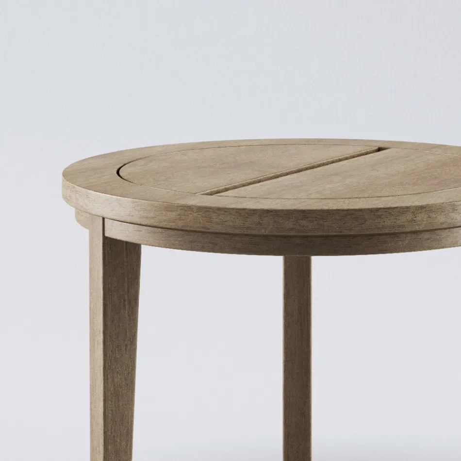 Table basse d'extérieur en bois de teck fabriquée en Italie - Briga Viadurini