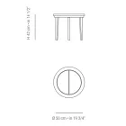 Table basse d'extérieur en bois de teck fabriquée en Italie - Briga Viadurini