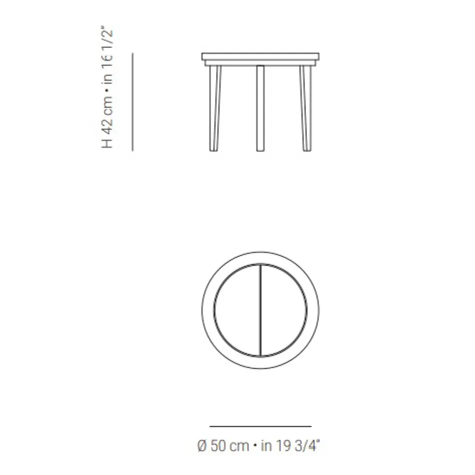 Table basse d'extérieur en bois de teck fabriquée en Italie - Briga Viadurini