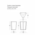 Table basse extérieure en métal diverses couleurs, design italien moderne - Yasmine Viadurini