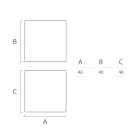 Table basse d'extérieur lumineuse en polyéthylène blanc Made in Italy - Derti Viadurini