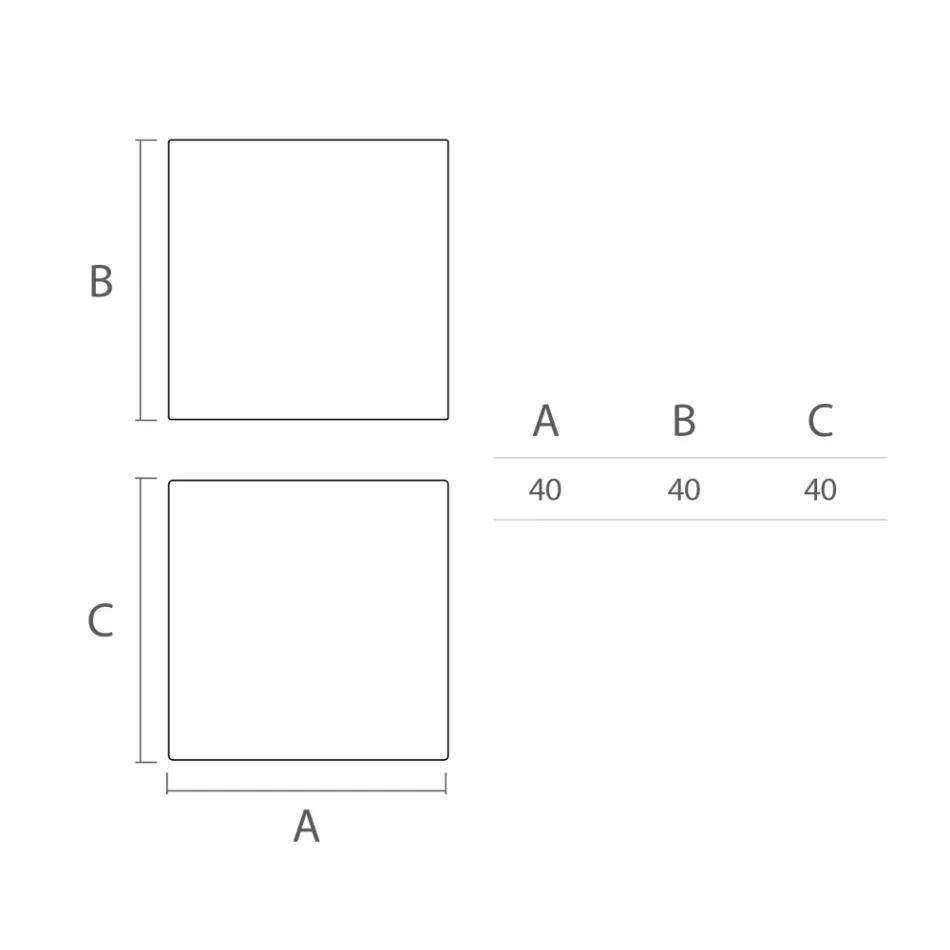 Table basse d'extérieur lumineuse en polyéthylène blanc Made in Italy - Derti Viadurini
