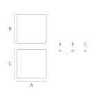 Table basse d'extérieur lumineuse en polyéthylène blanc Made in Italy - Derti Viadurini