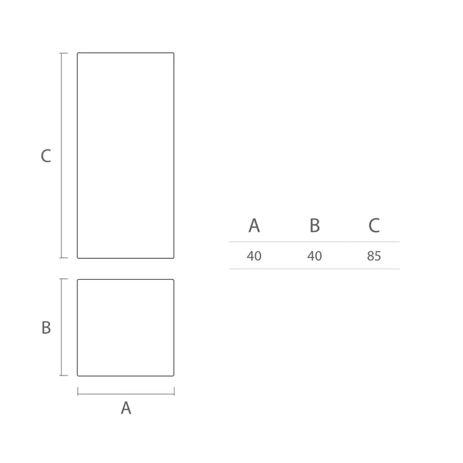 Table basse d'extérieur lumineuse en polyéthylène blanc Made in Italy - Derti Viadurini