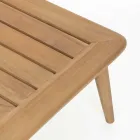 Table d'extérieur moderne en bois de teck Homemotion - Luanaedmea Viadurini