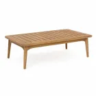 Table d'extérieur moderne en bois de teck Homemotion - Luanaedmea Viadurini