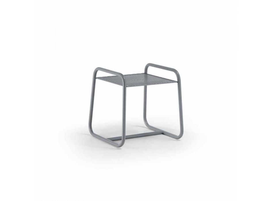 Table basse d'extérieur en métal coloré de conception moderne pour le salon - Karol Viadurini