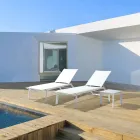 Table basse d'extérieur carrée en aluminium peint, Homemotion 2 pièces - Marius Viadurini