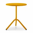 Table ronde d'extérieur en métal et tôle Made in Italy - Alberic Viadurini