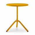 Table ronde d'extérieur en métal et tôle Made in Italy - Alberic