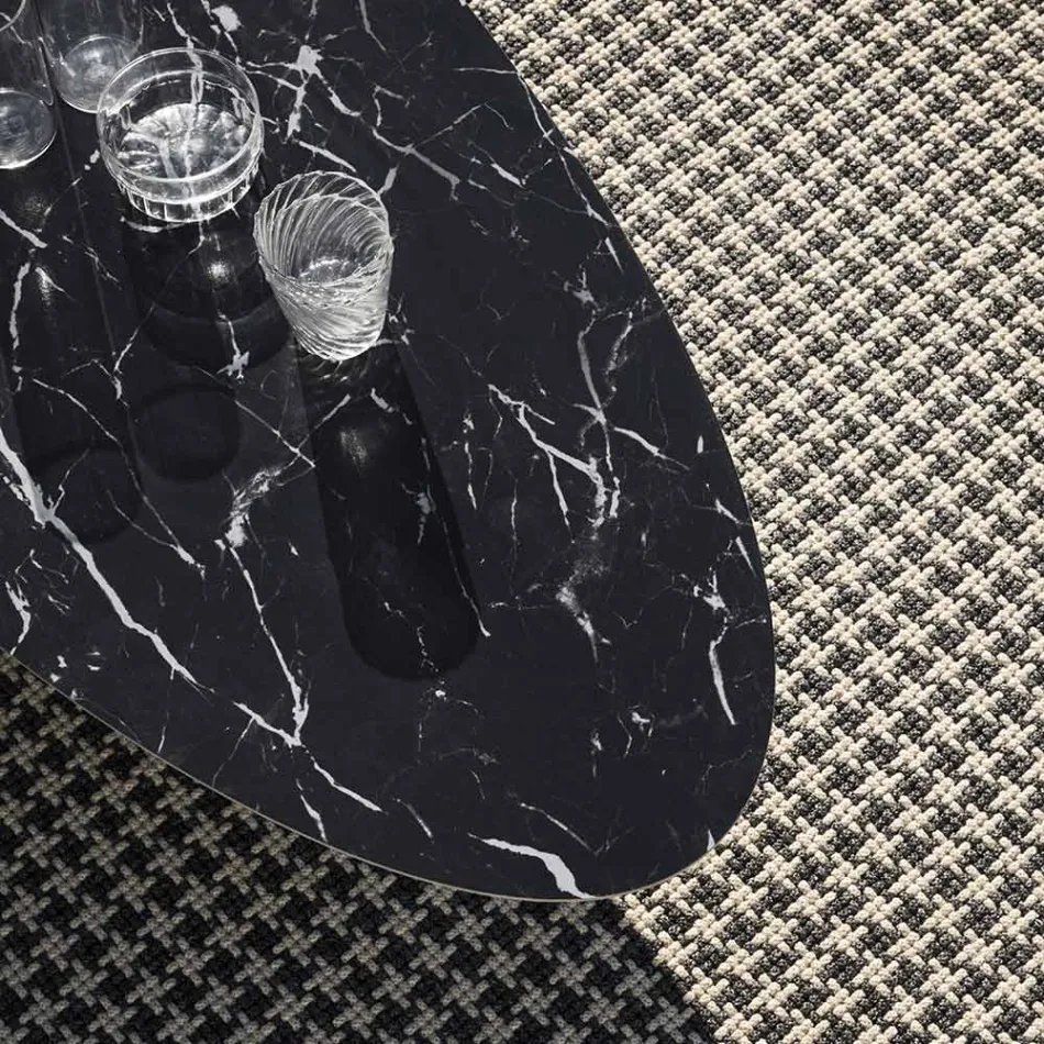 Table Basse d'Extérieur Structure en Acier Fabriqué en Italie - Begin by Myyour Viadurini