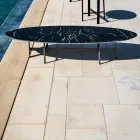 Table Basse d'Extérieur Structure en Acier Fabriqué en Italie - Begin by Myyour Viadurini