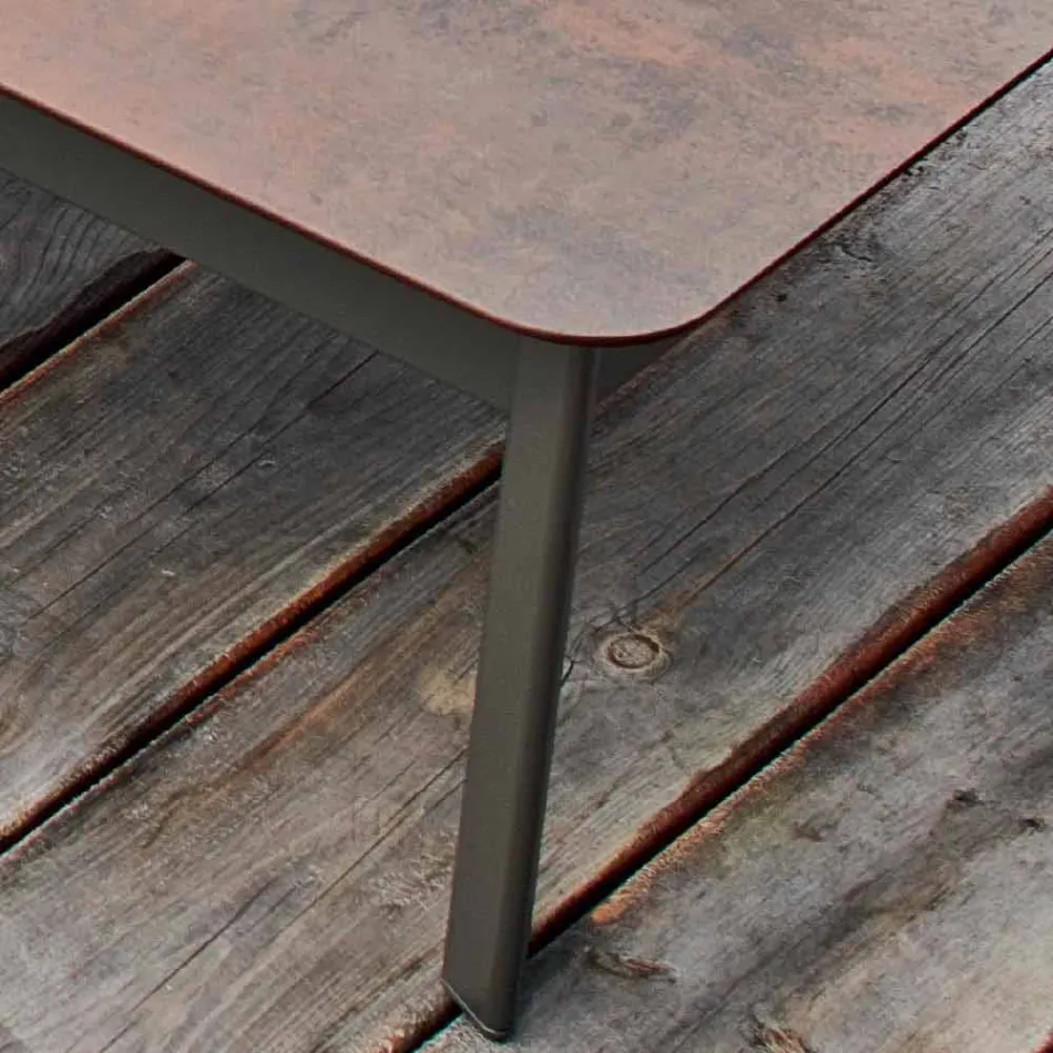 Table basse d'extérieur design Varaschin System en aluminium peint Viadurini