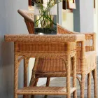 Jardin Café 56x56 de la polyéthylène tissé à la main Tchad Viadurini