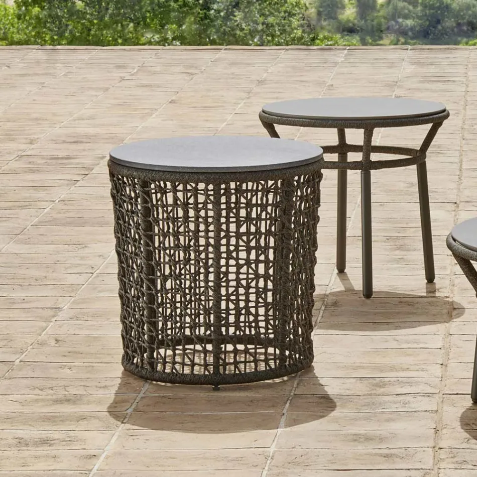 Base de table basse de jardin en aluminium Made in Italy - Emma by Varaschin Viadurini
