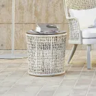Base de table basse de jardin en aluminium Made in Italy - Emma by Varaschin Viadurini