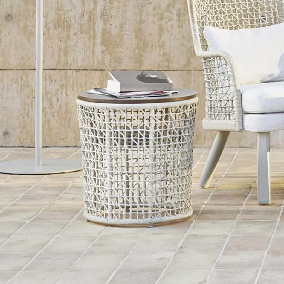 Base de table basse de jardin en aluminium Made in Italy - Emma by Varaschin Viadurini
