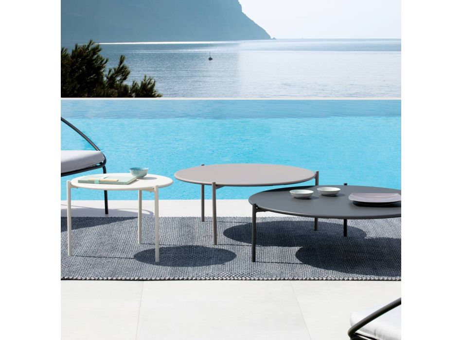 Table basse de jardin en acier de différentes tailles Made in Italy - Sansa Viadurini