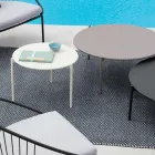 Table basse de jardin en acier de différentes tailles Made in Italy - Sansa Viadurini