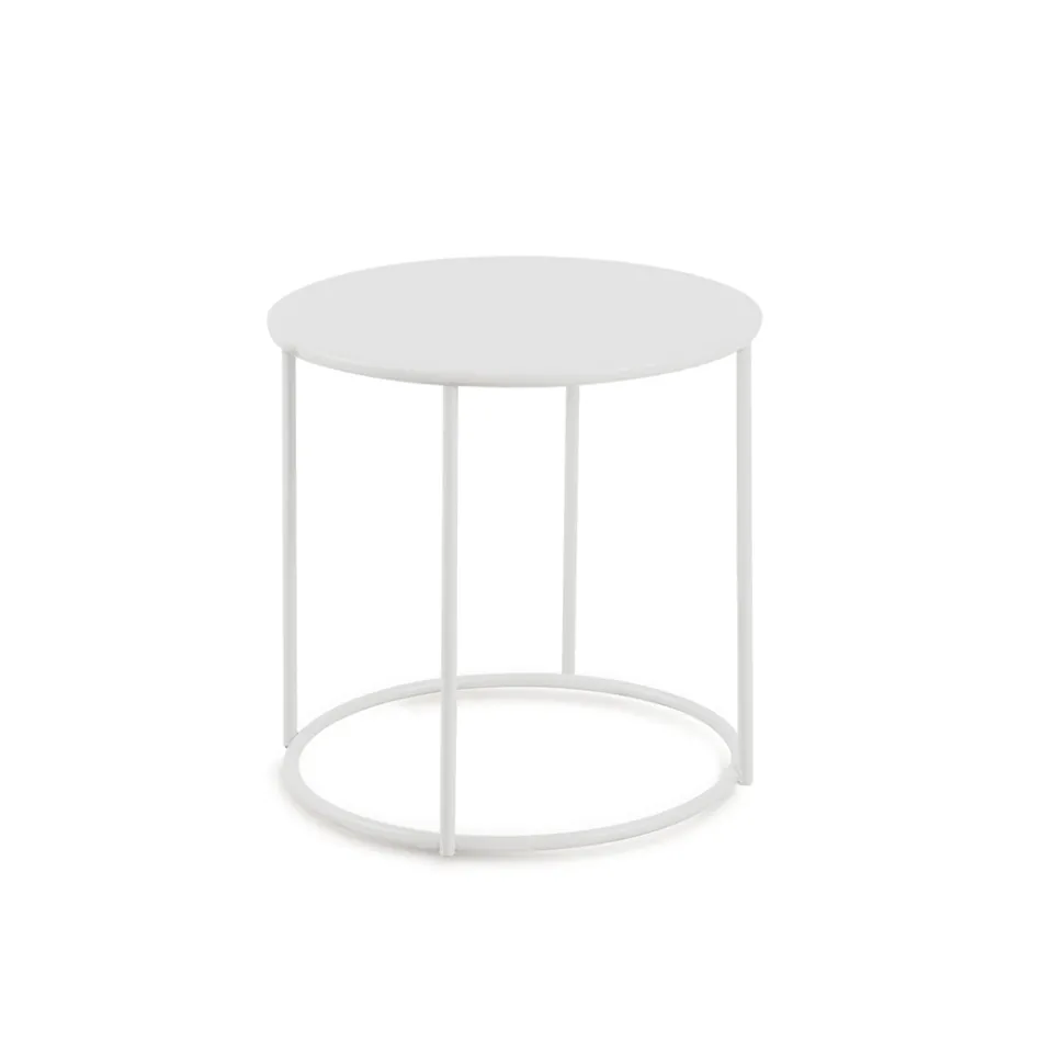 Table basse de jardin en acier galvanisé de différentes tailles Made in Italy - Brienne Viadurini