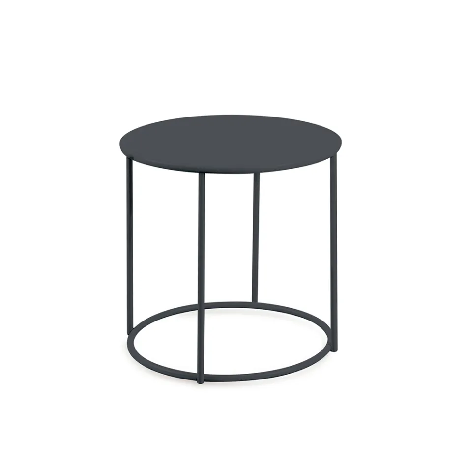 Table basse de jardin en acier galvanisé de différentes tailles Made in Italy - Brienne Viadurini