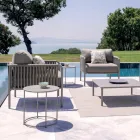 Table basse de jardin en acier galvanisé de différentes tailles Made in Italy - Brienne Viadurini