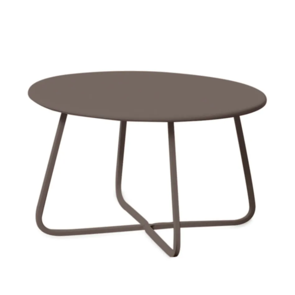 Table basse de jardin en acier galvanisé Made in Italy - Brienne Viadurini