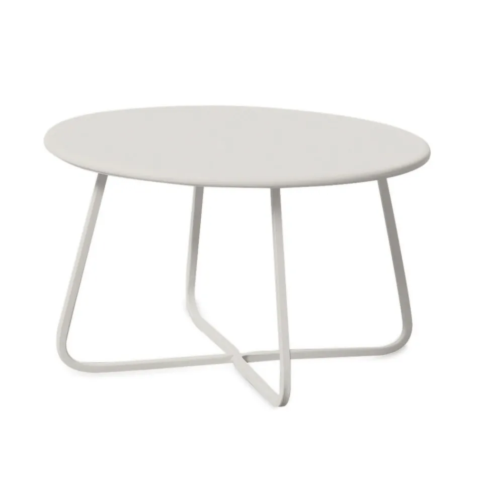 Table basse de jardin en acier galvanisé Made in Italy - Brienne Viadurini