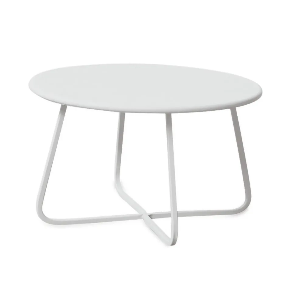 Table basse de jardin en acier galvanisé Made in Italy - Brienne Viadurini