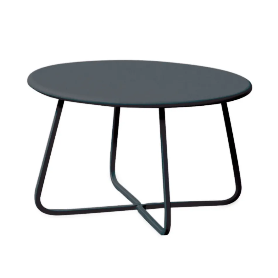 Table basse de jardin en acier galvanisé Made in Italy - Brienne Viadurini