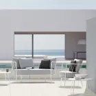 Table basse de jardin en acier galvanisé Made in Italy - Brienne Viadurini